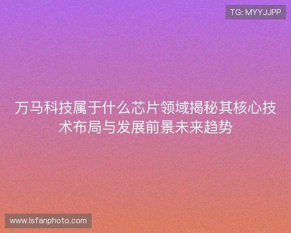 万马科技属于什么芯片领域揭秘其核心技术布局与发展前景未来趋势